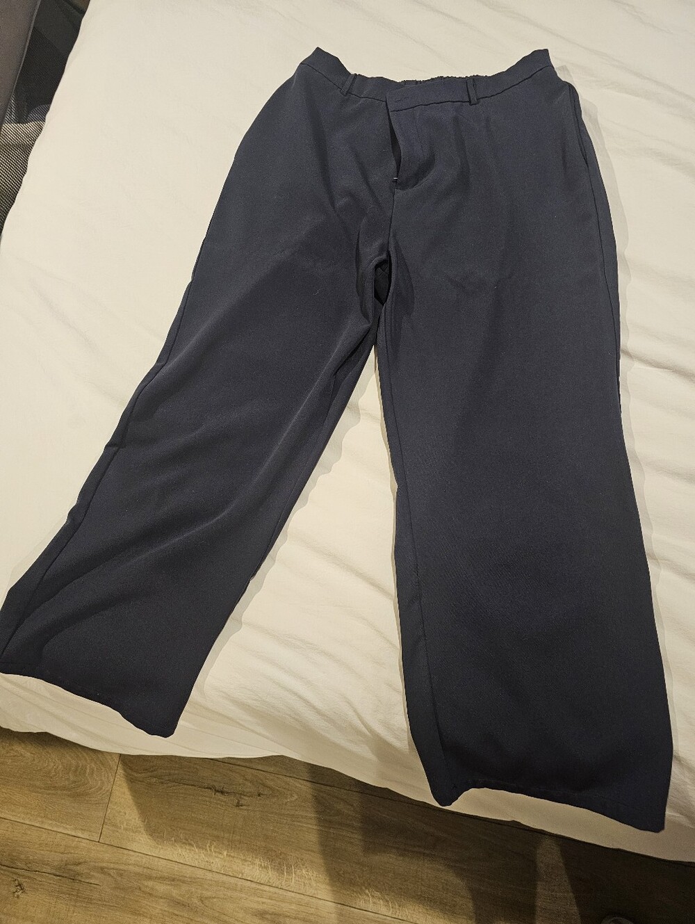 Women's Navy Dress Pants - Classic Straight Fit